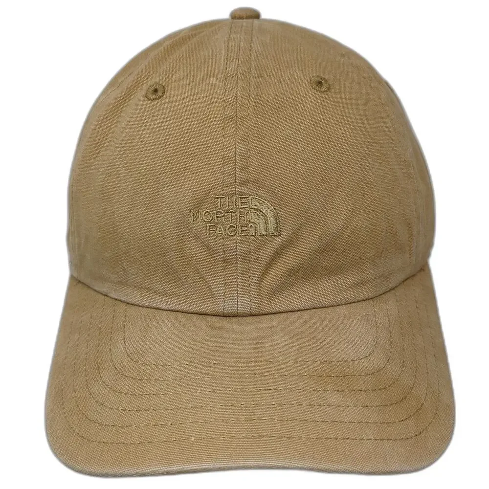 The North Face Baseball Cap Brown One Size Cotton Embroidered Logo Slideback Hat